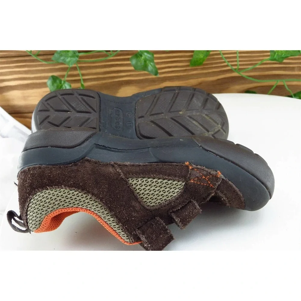 Crocs Toddler Boys 11 Medium Brown‎ Running Leather
